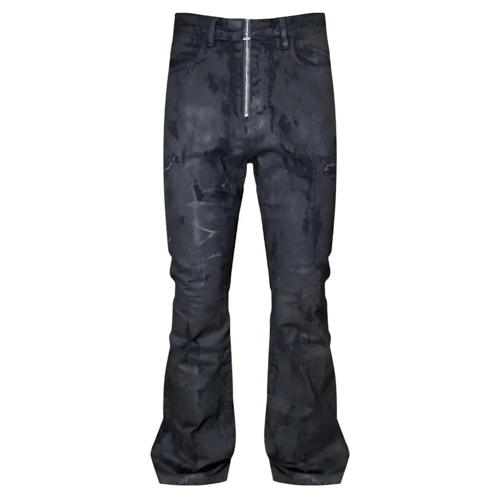 LAST NEST(ラストネスト)商品ページ - Coating Denim Flare Pants 