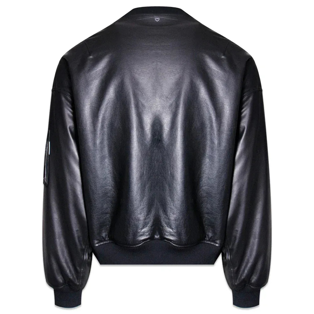 Cow Leather Bomber Jacket - BASICKS - VENTURER
