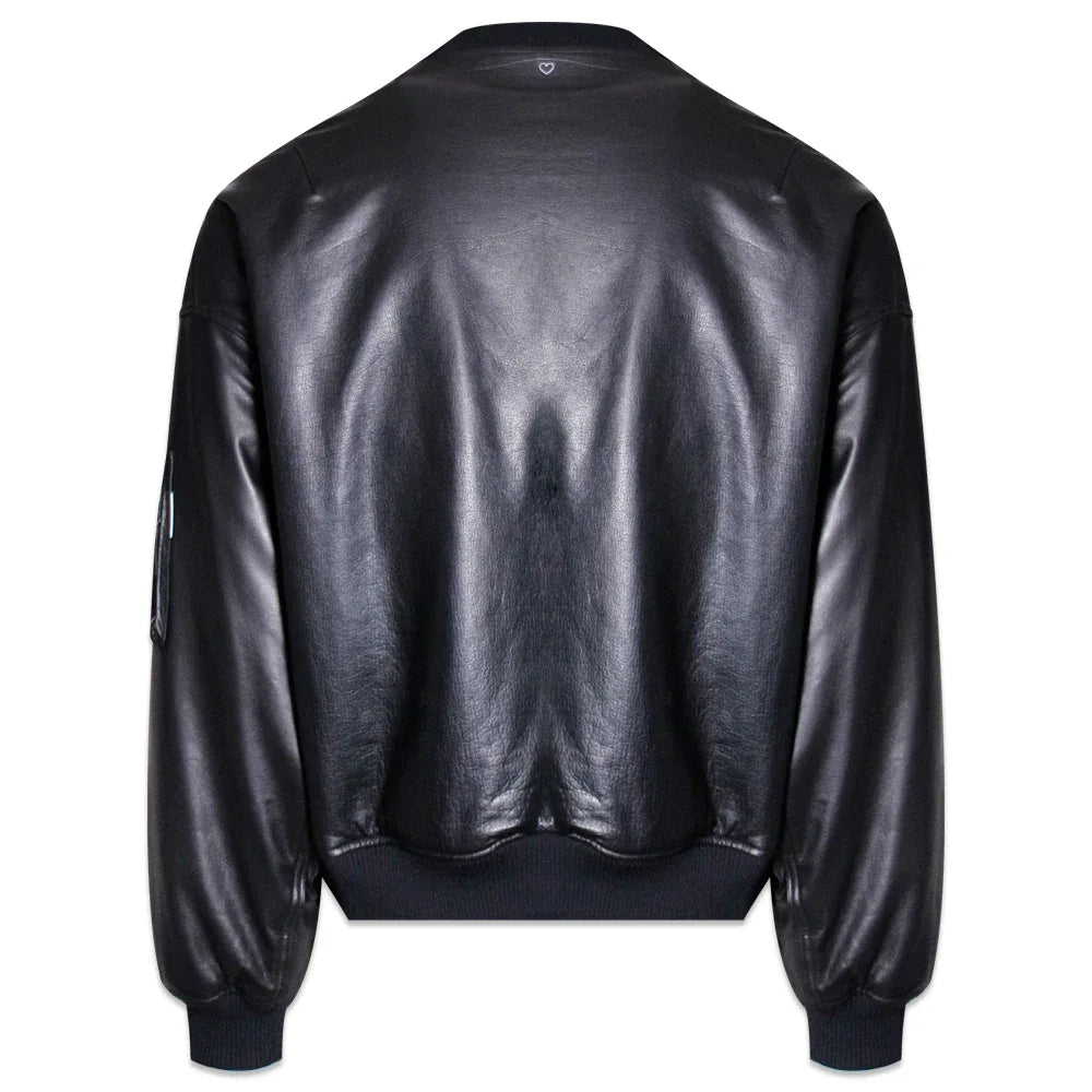 Cow Leather Bomber Jacket - BASICKS - VENTURER
