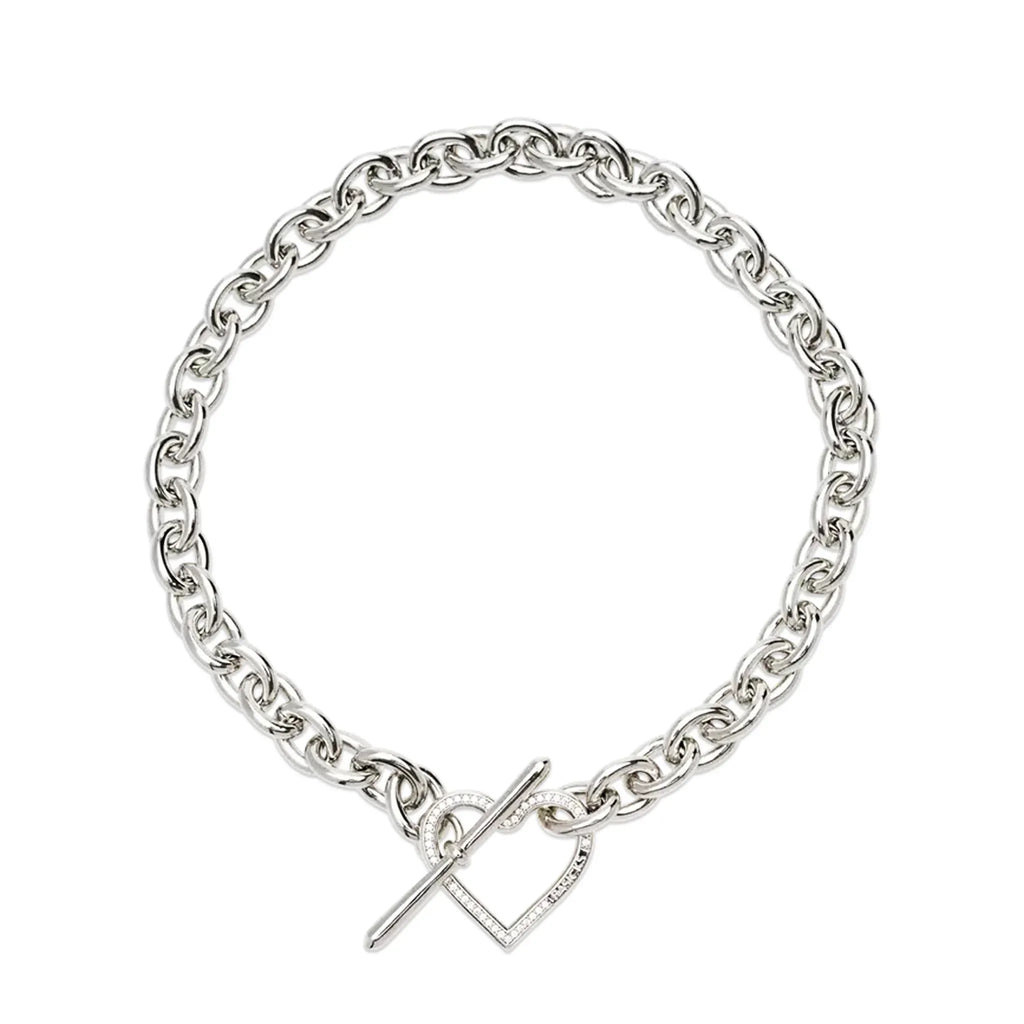 BASICKS(ベイシックス)商品ページ - Heart Link Flow Necklace 