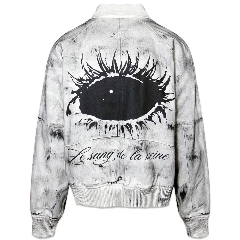 Bane Waxed Denim Varsity Jacket - ThoughtWeFriends - VENTURER