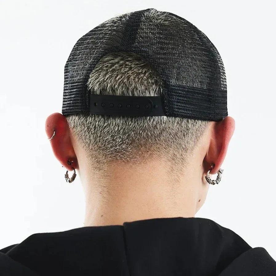 Dagger Cross Leather Patch Mesh Cap - UNKNOWN LONDON - VENTURER