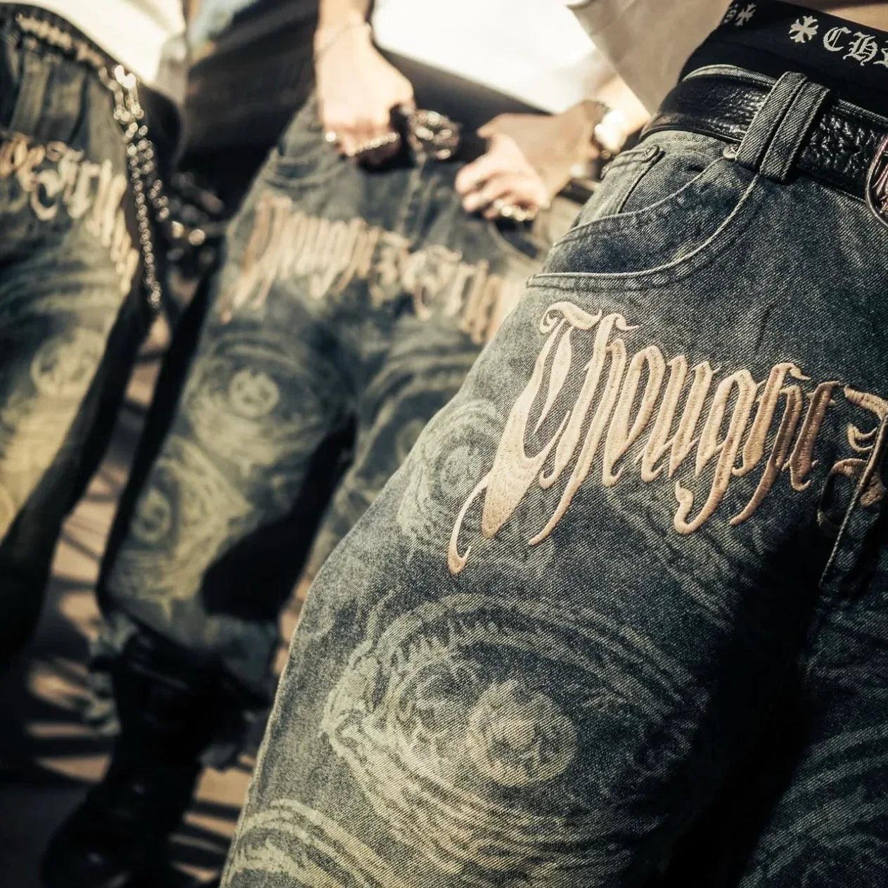 Eyethought 2.0 Distressed Baggy Denims - ThoughtWeFriends - VENTURER