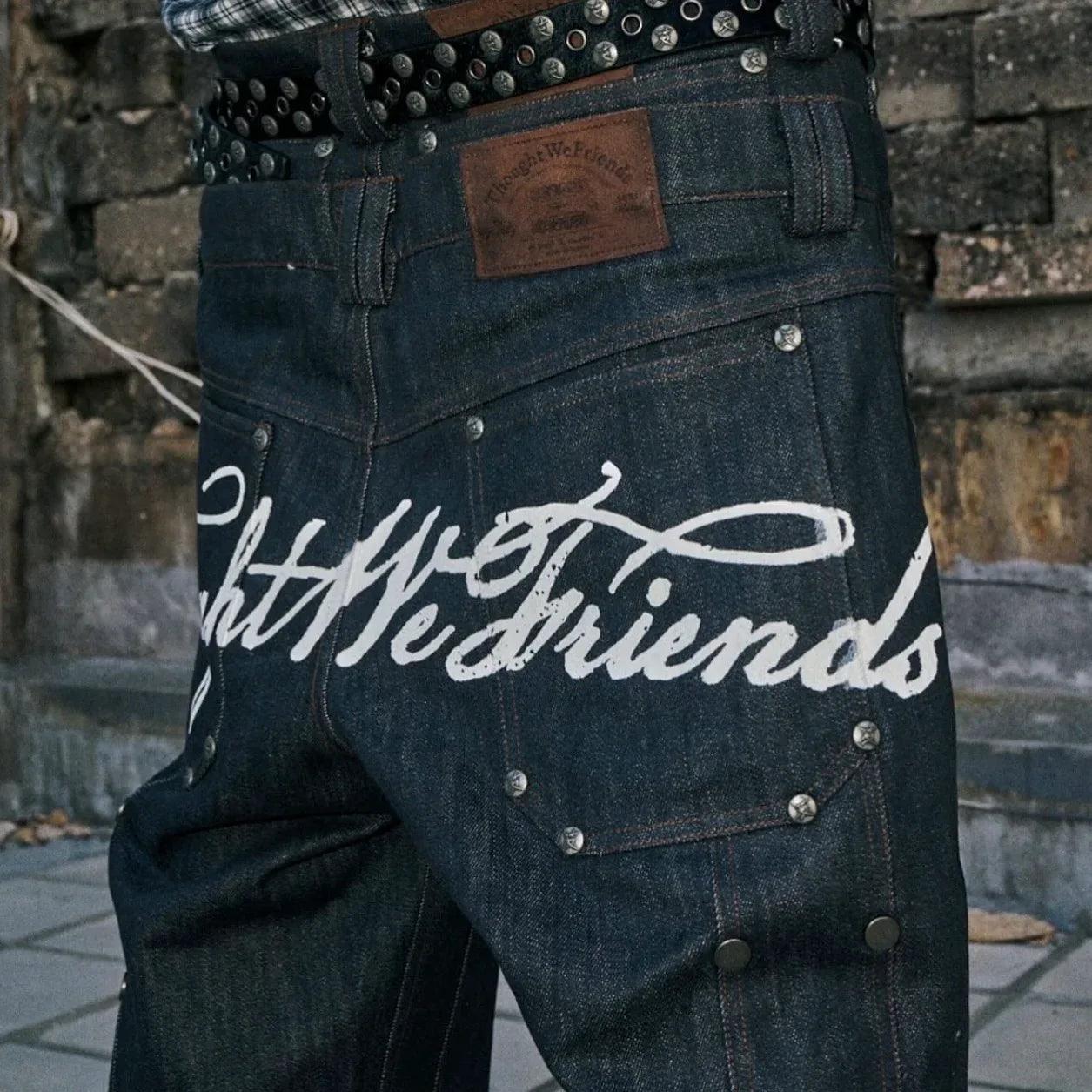 Gideon Double-layered Workpants Distressed Baggy Denims - ThoughtWeFriends - VENTURER
