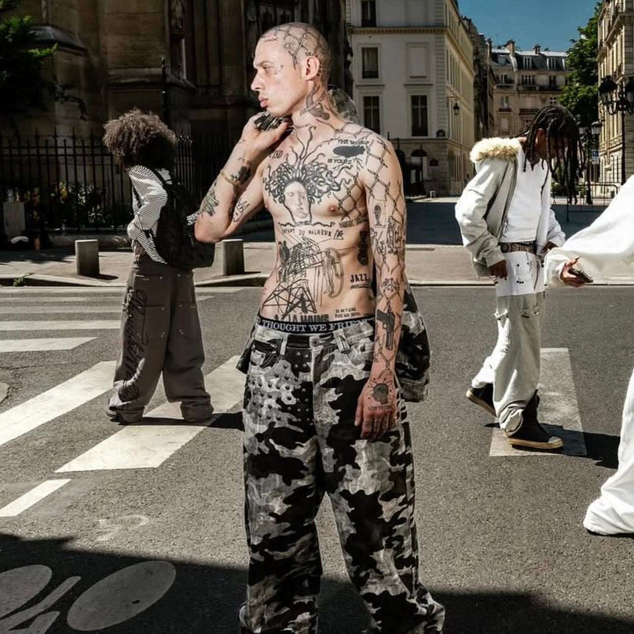 Devlin Distressed Baggy Denims