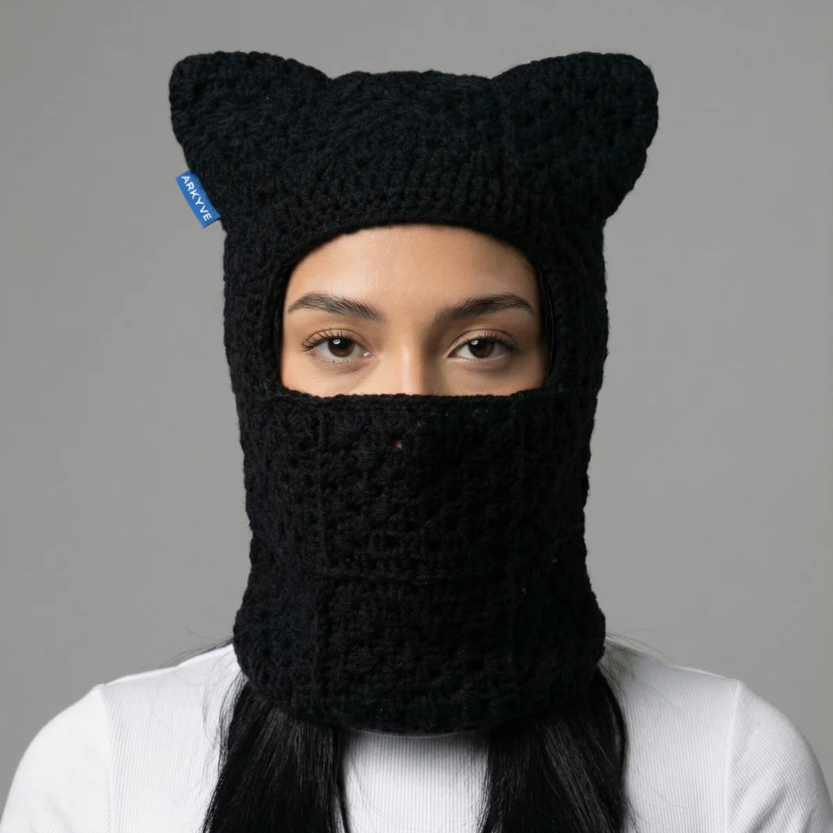 Shadow Crochet Ski Mask