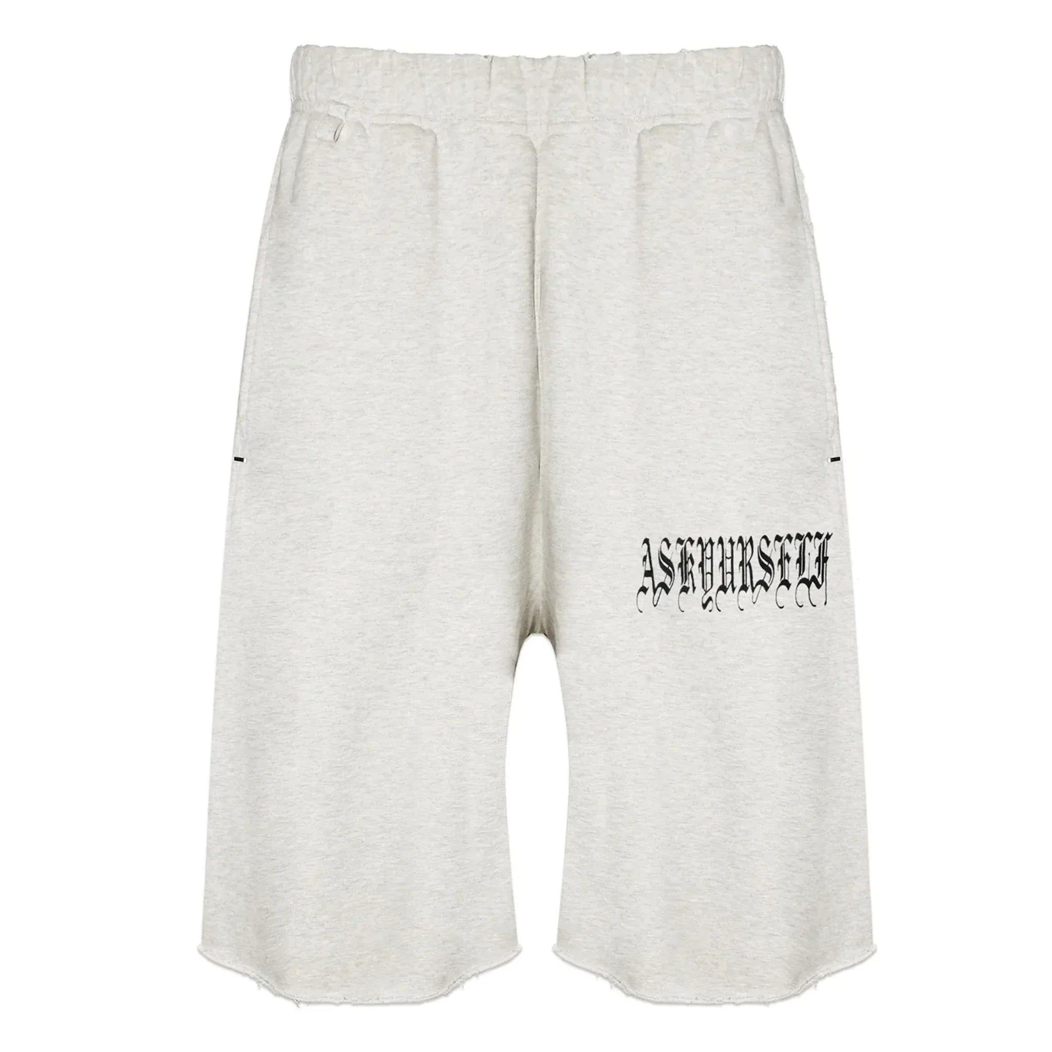 ASKYURSELF - Goth Vintage Baggy Fleece Shorts - Vintage-Grey