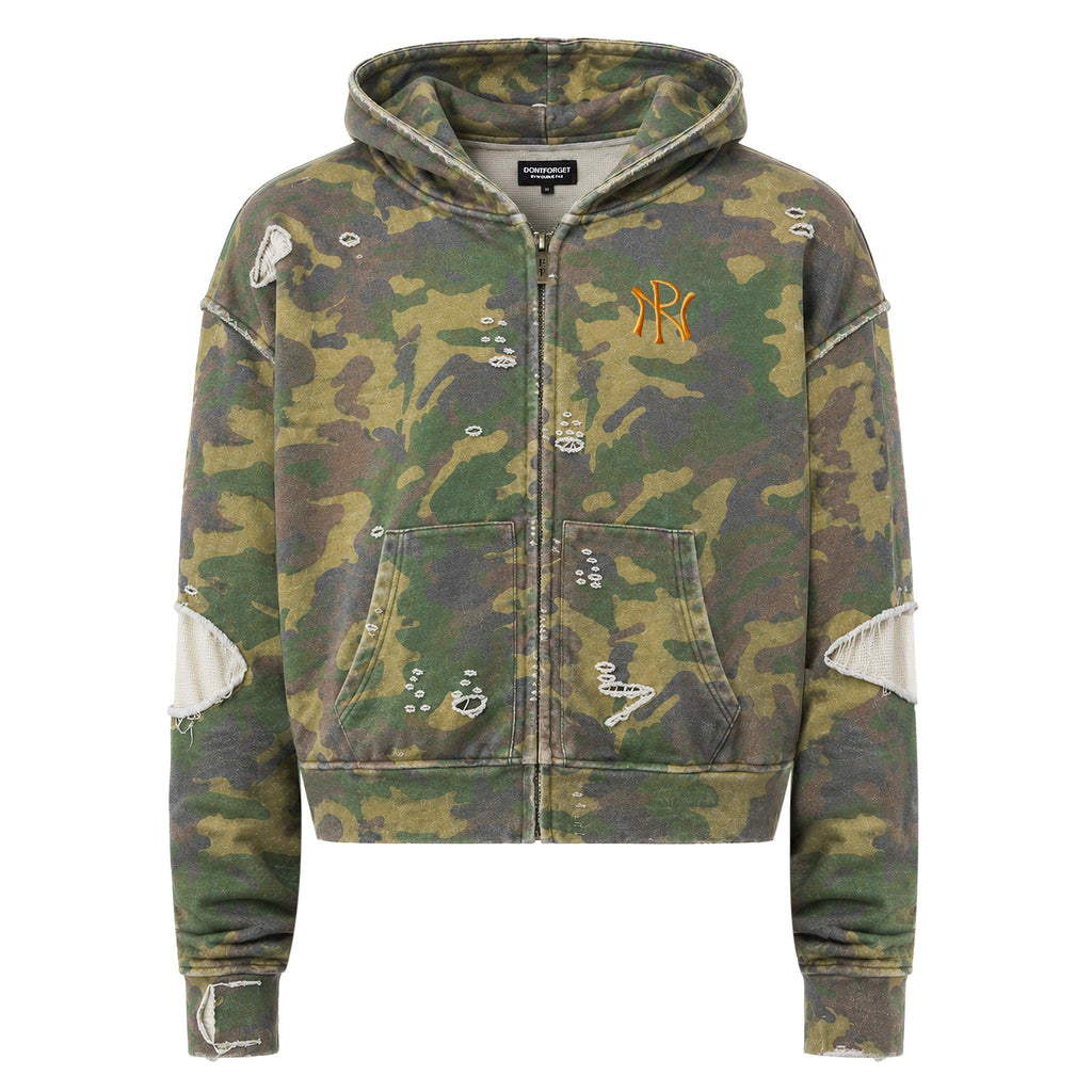 NOUBLIE PAS(ヌーブリーポー) 商品ページ - Camo Zip-Up Hoodie 