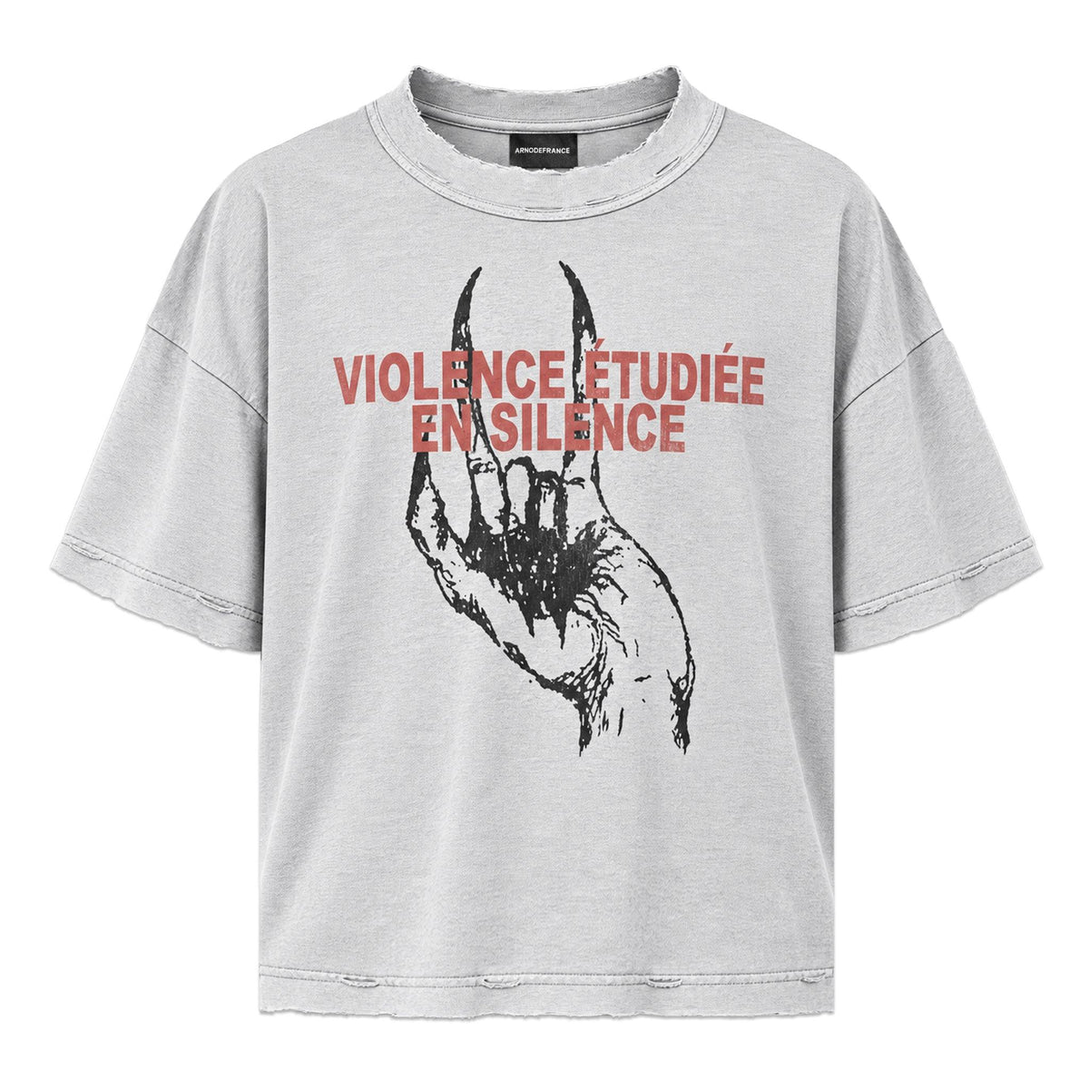 Violence Etudiee En Silence Vintage Cropped T-Shirt