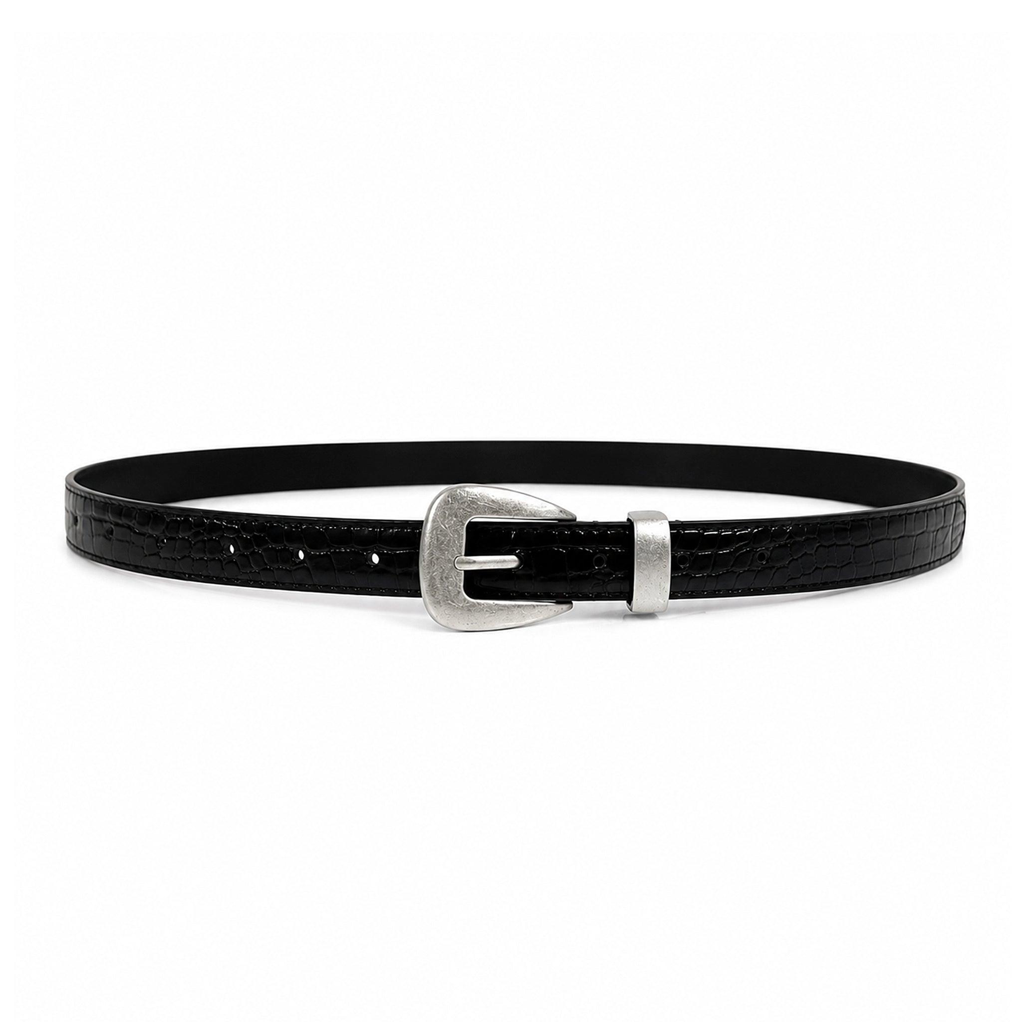 AX Crocodile Texture Belt