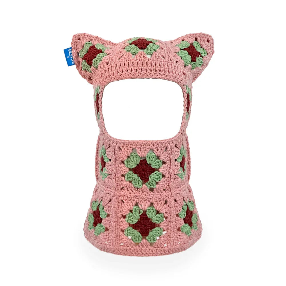 Pink Berry Crochet Ski Mask - ARKYVE - VENTURER