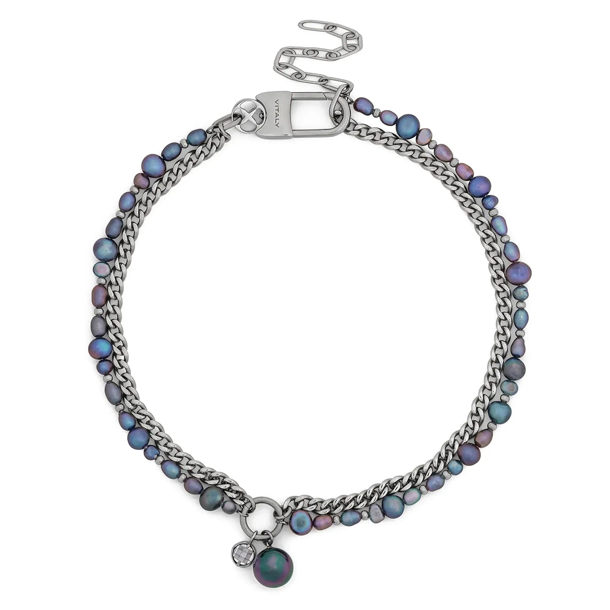 水餅さくら　VITALY（バイタリー）シルバー・ブラックチェーン VITALY (バイタリー)商品ページ - Sway Necklace - Silver/Black