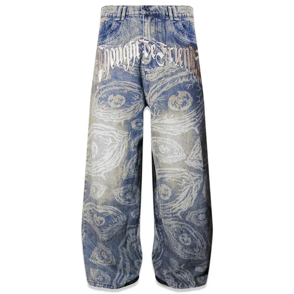 Eyethought 2.0 Distressed Baggy Denims - ThoughtWeFriends - VENTURER