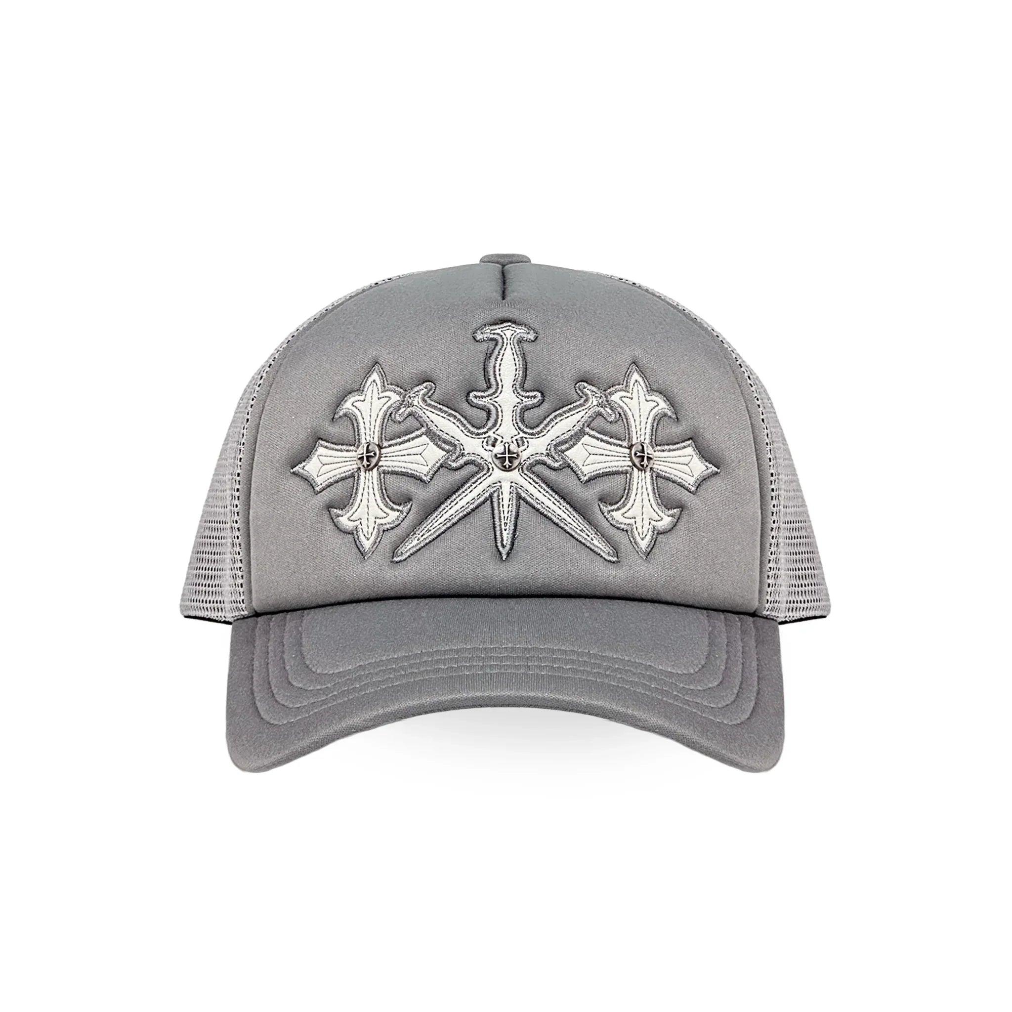 Dagger Cross Leather Patch Mesh Cap - UNKNOWN LONDON - VENTURER