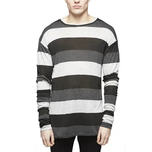 Bold Stripe Long Sleeve Tee - REPRESENT - VENTURER
