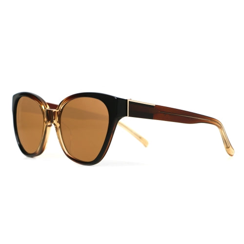 Mocha Gradient Cat Eye Sunglasses PL152C3SUN