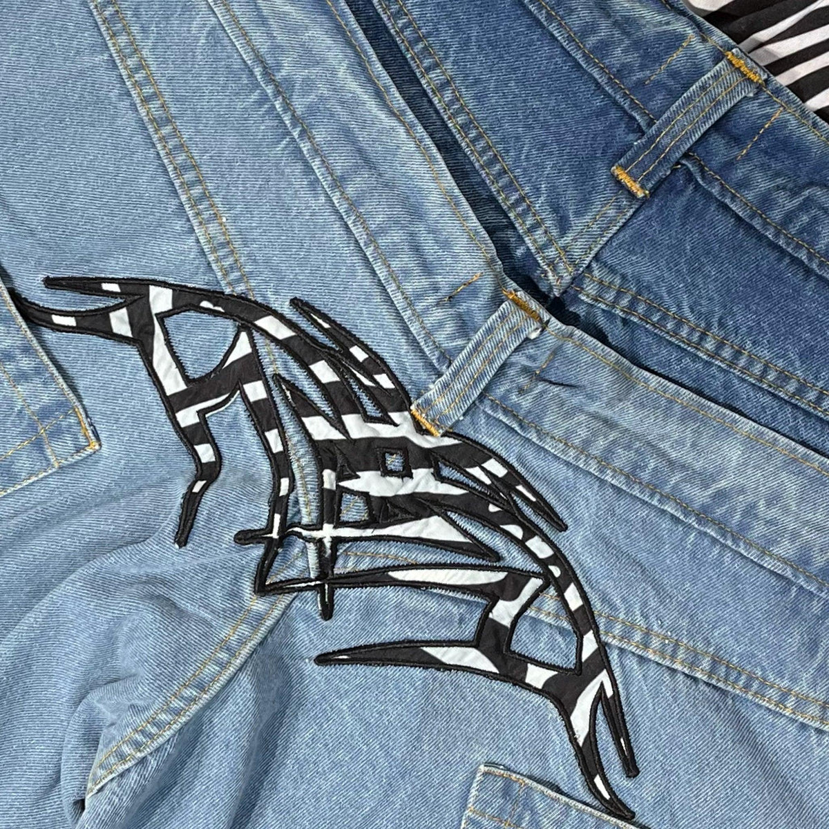 Triple Stack Zebra Jeans