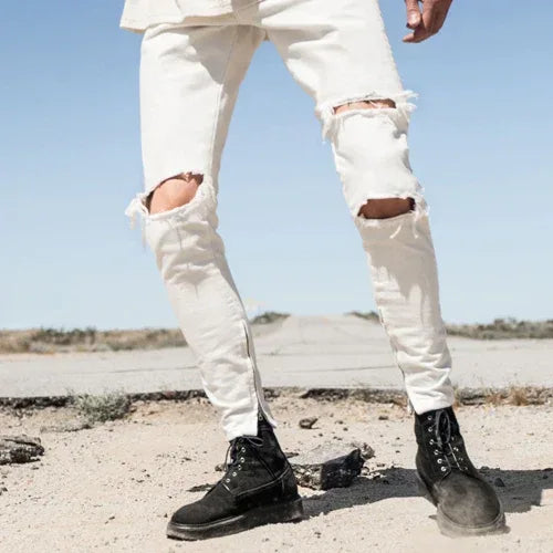 Hand Destroyed Selvedge Denim - REPRESENT - VENTURER
