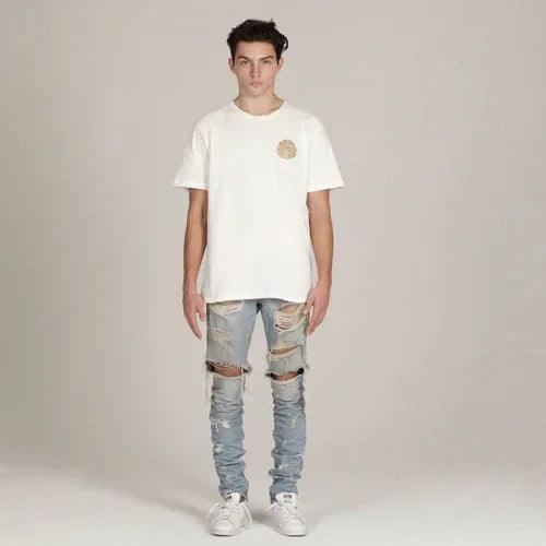 Distressd Selvedge Denim Jeans 01 - IH NOM UH NIT - VENTURER