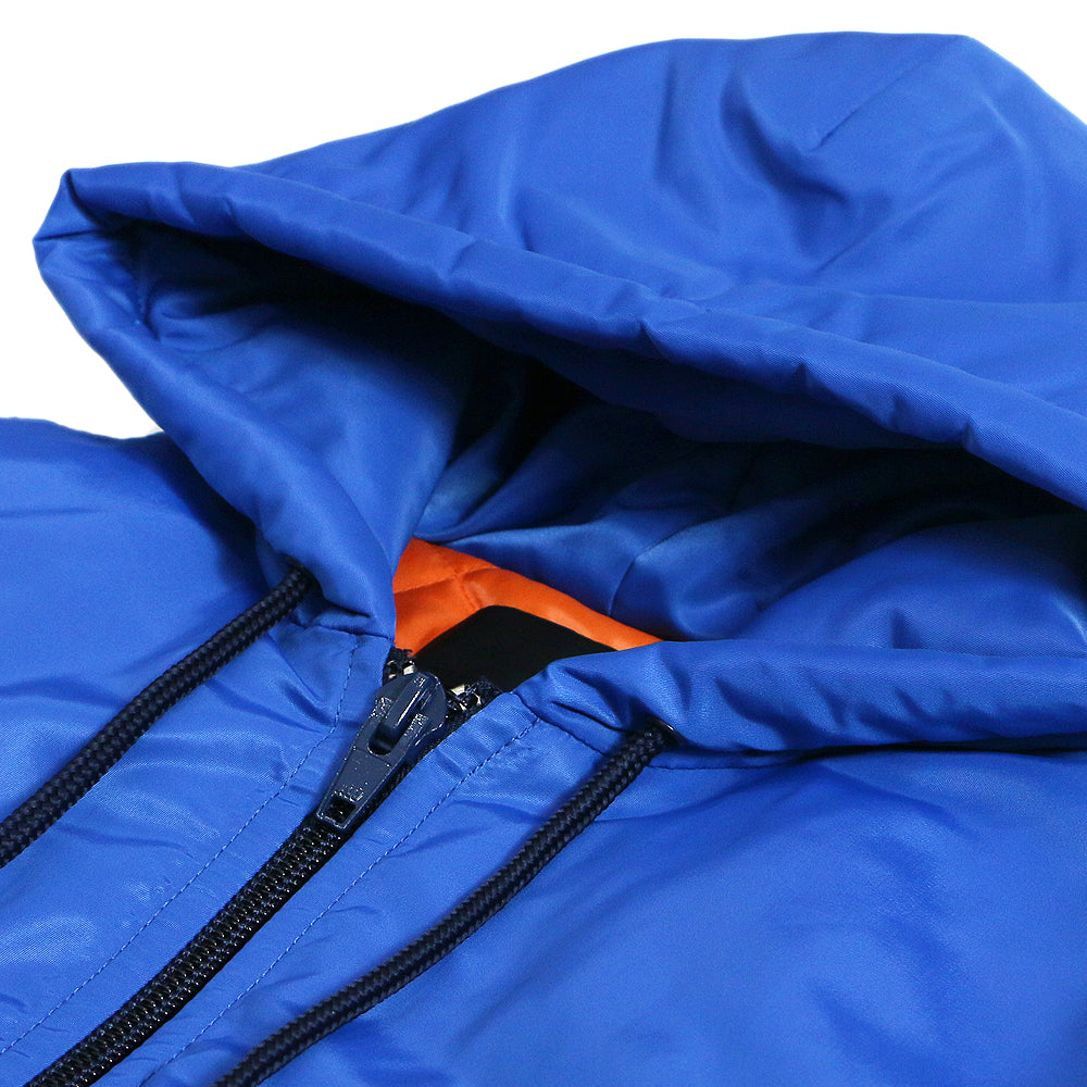 Athletic Patch Hooded Bomber