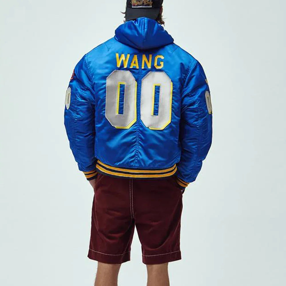 Athletic Patch Hooded Bomber - ALEXANDER WANG - VENTURER