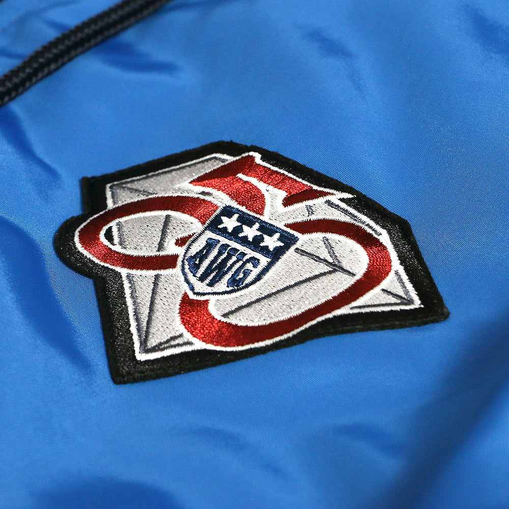 Athletic Patch Hooded Bomber