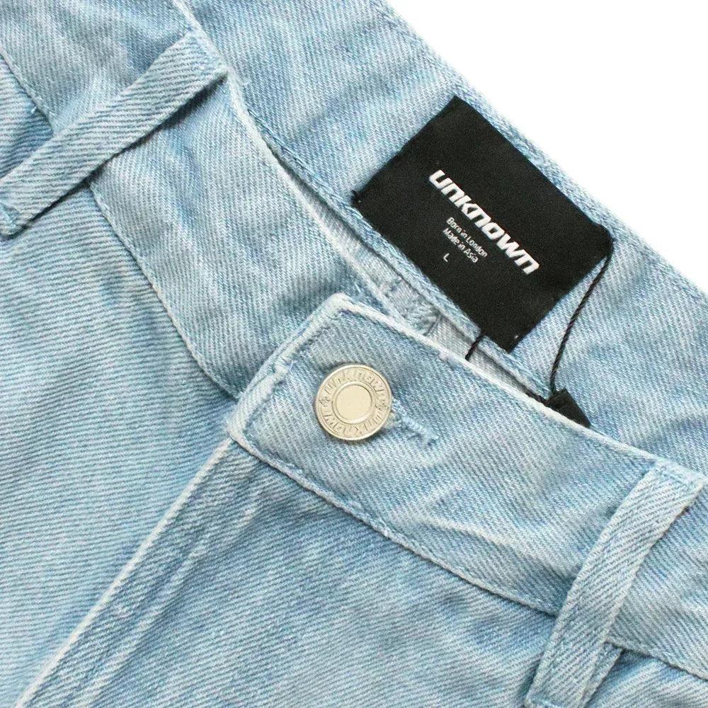 Striped Denim Jeans - UNKNOWN LONDON - VENTURER
