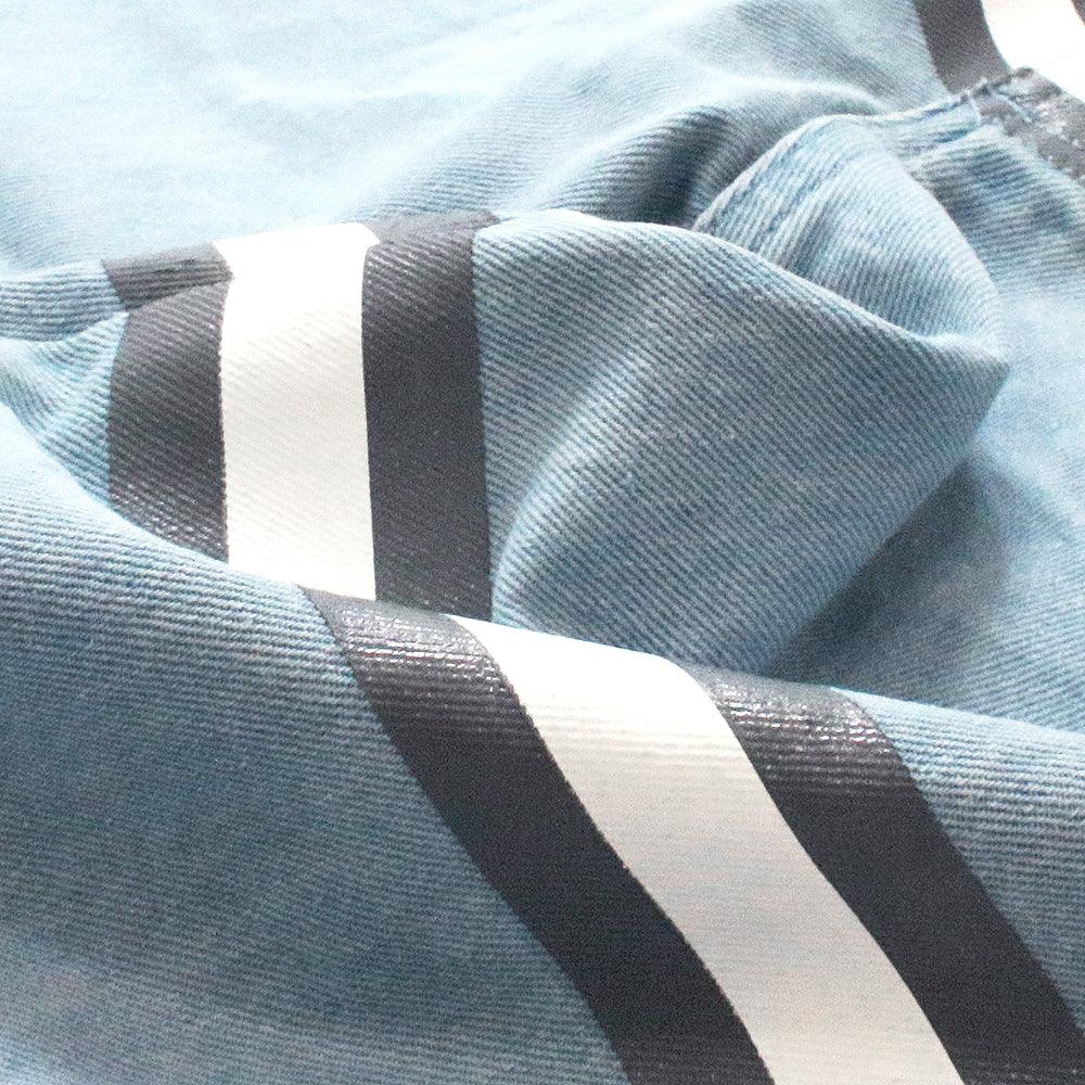 Striped Denim Jeans - UNKNOWN LONDON - VENTURER