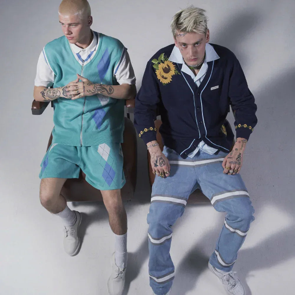 Striped Denim Jeans - UNKNOWN LONDON - VENTURER