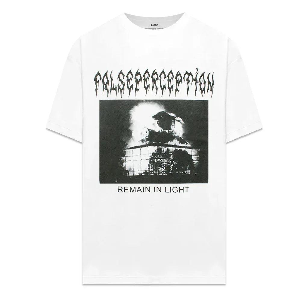 FALSE PERCEPTION Product Page - Remain In Light Tee - White - VENTURER