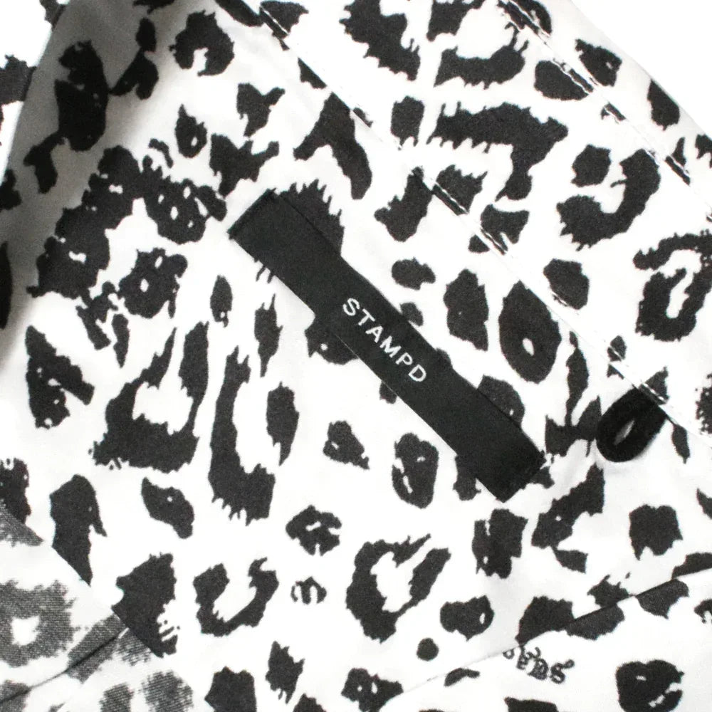 Leopard Camp Collar Button Down - STAMPD - VENTURER