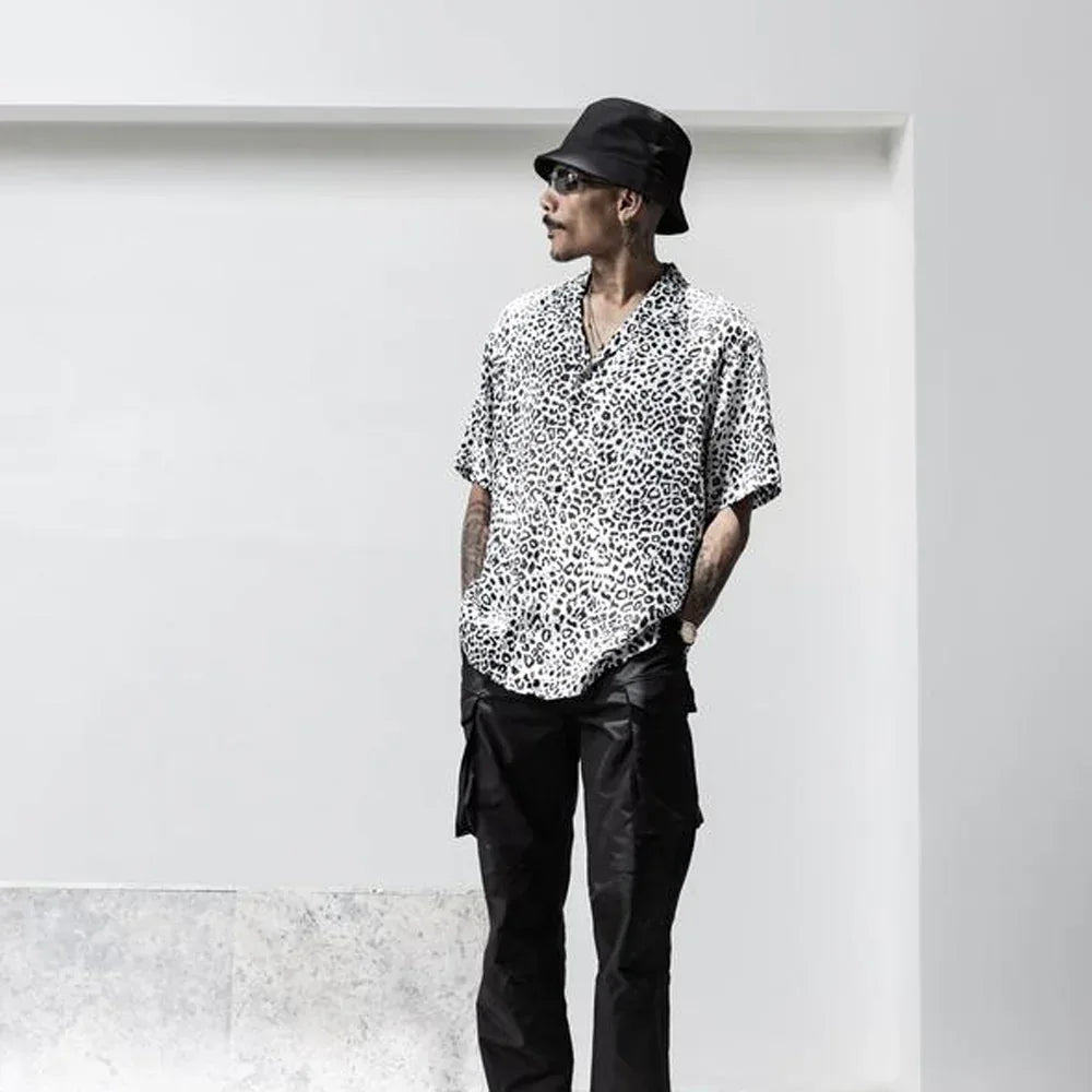 Leopard Camp Collar Button Down - STAMPD - VENTURER