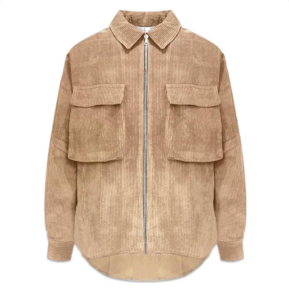 Corduroy Zip Shirt - ASKYURSELF - VENTURER