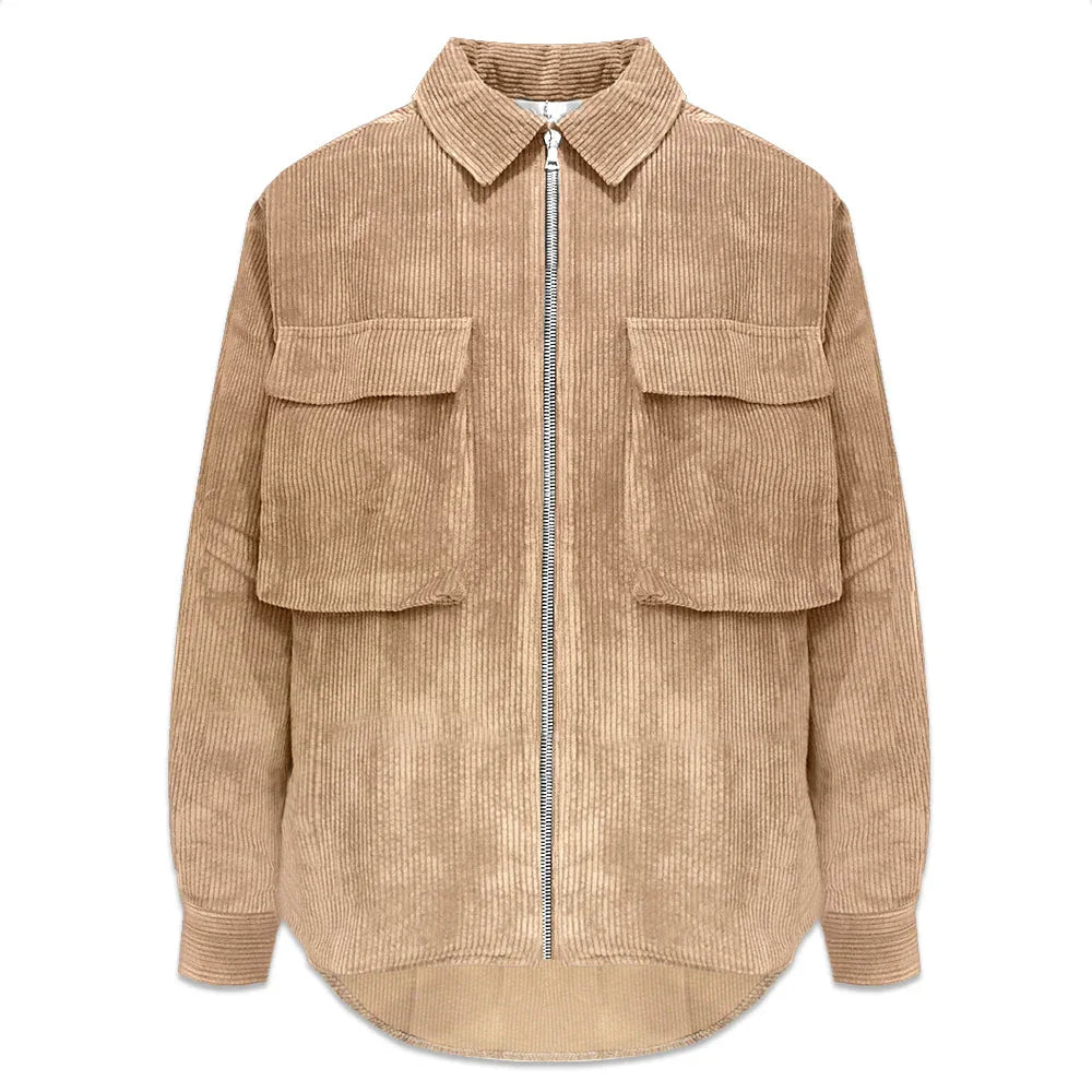 Corduroy Zip Shirt - ASKYURSELF - VENTURER