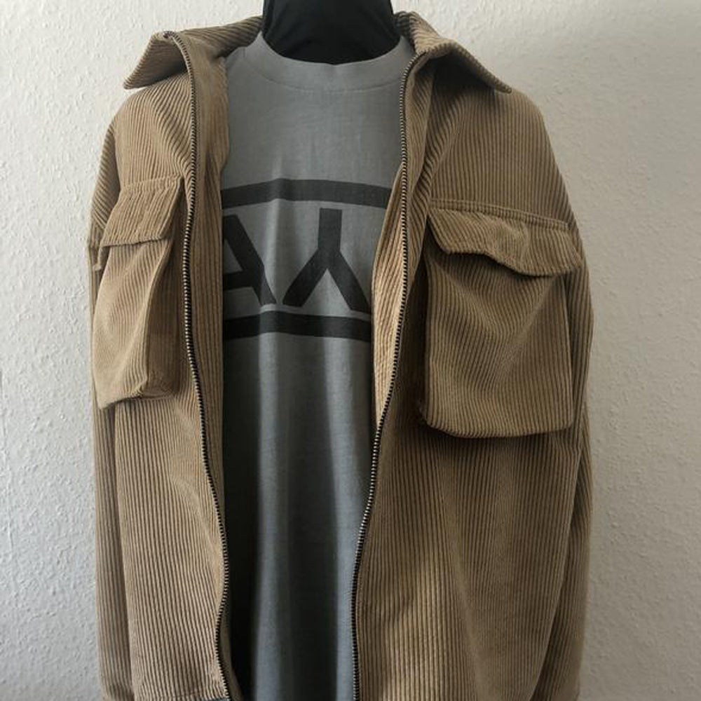 Corduroy Zip Shirt