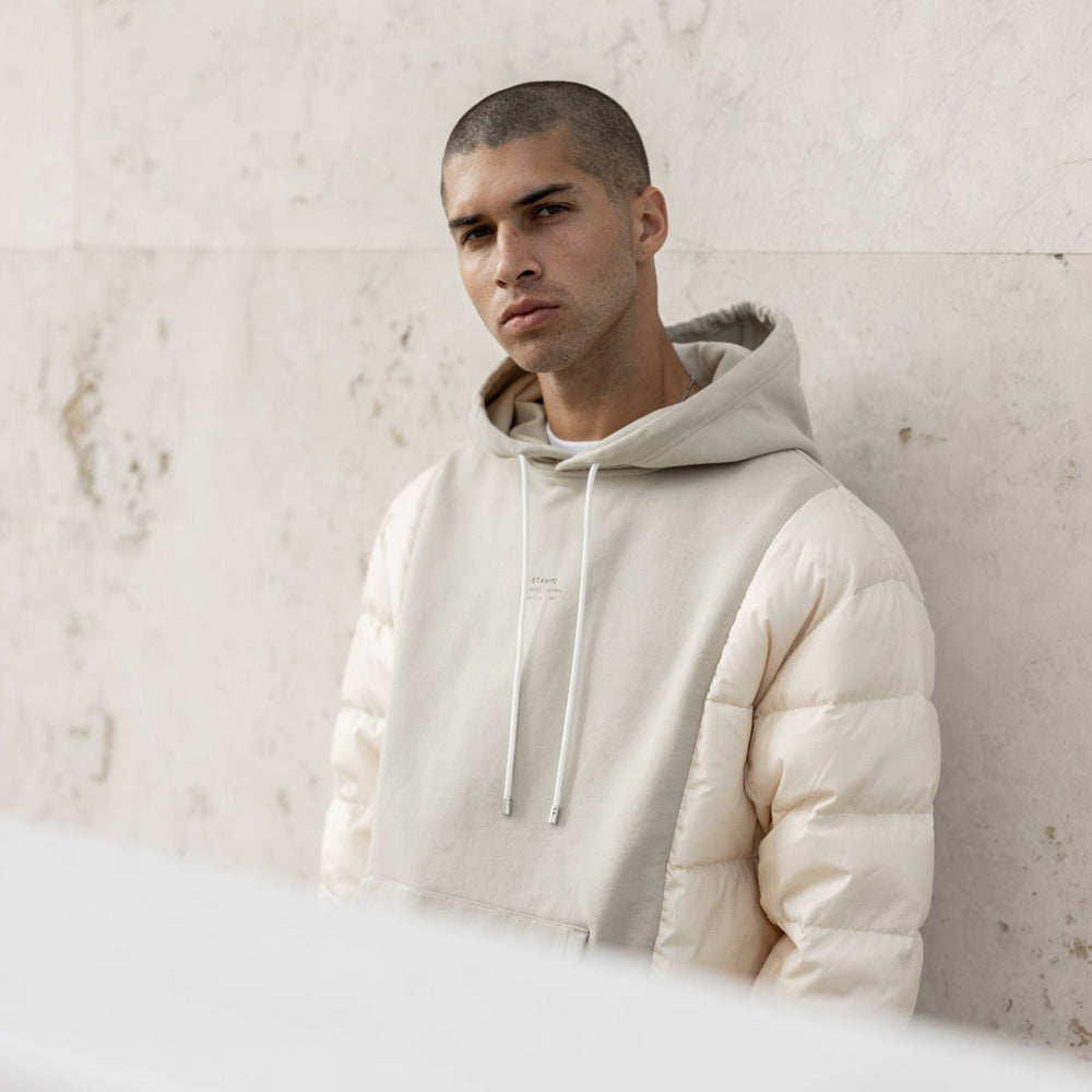 Stacked Puffer Hoodie