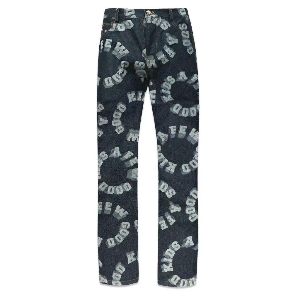 All Over Logo Denim Pants - A FEW GOOD KIDS - VENTURER