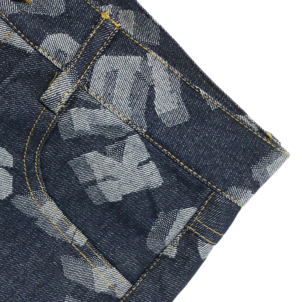 All Over Logo Denim Pants