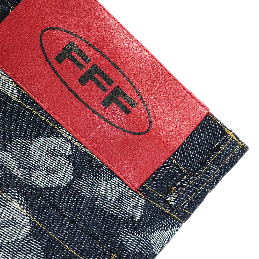 All Over Logo Denim Pants