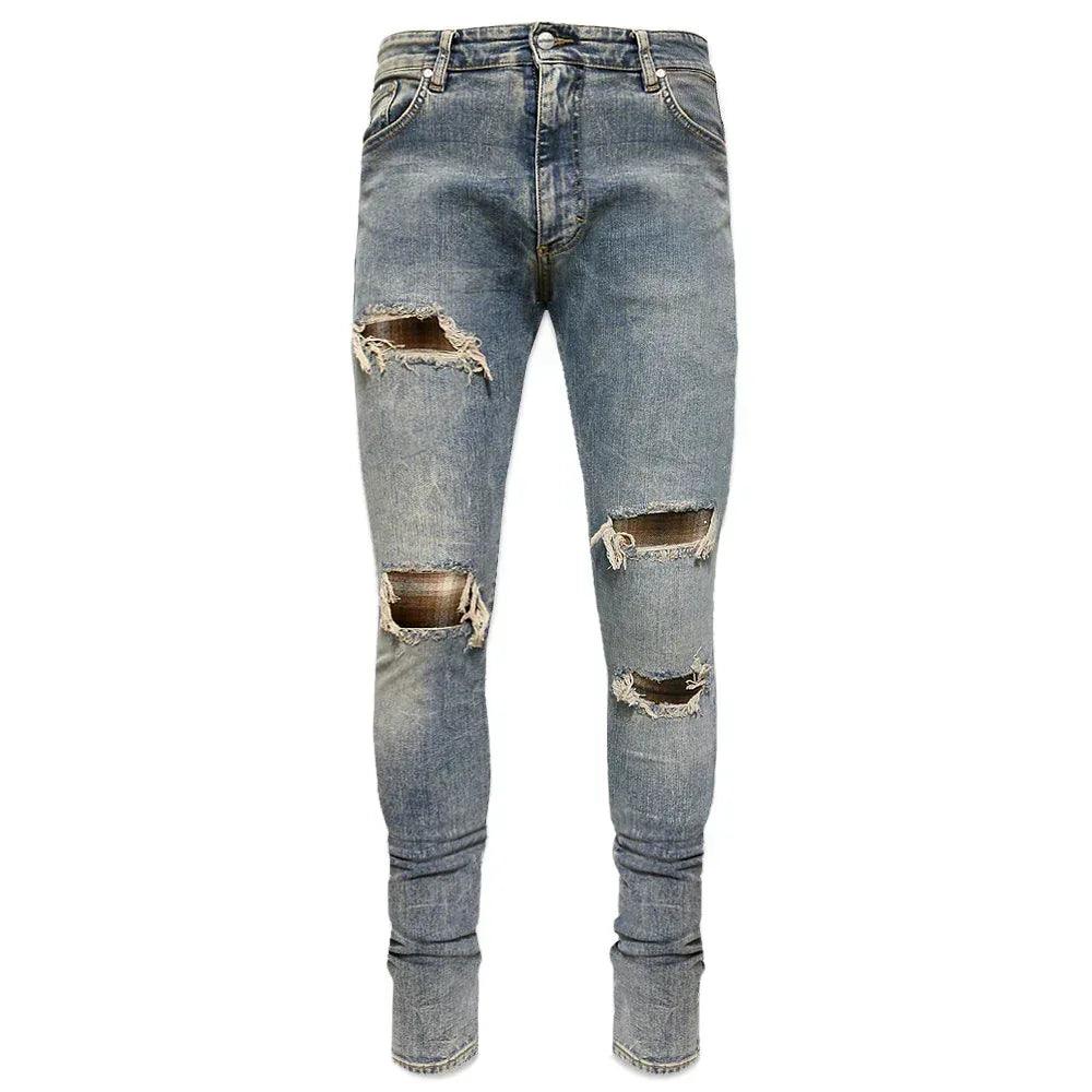 Underwork Tartan Denim - REPRESENT - VENTURER