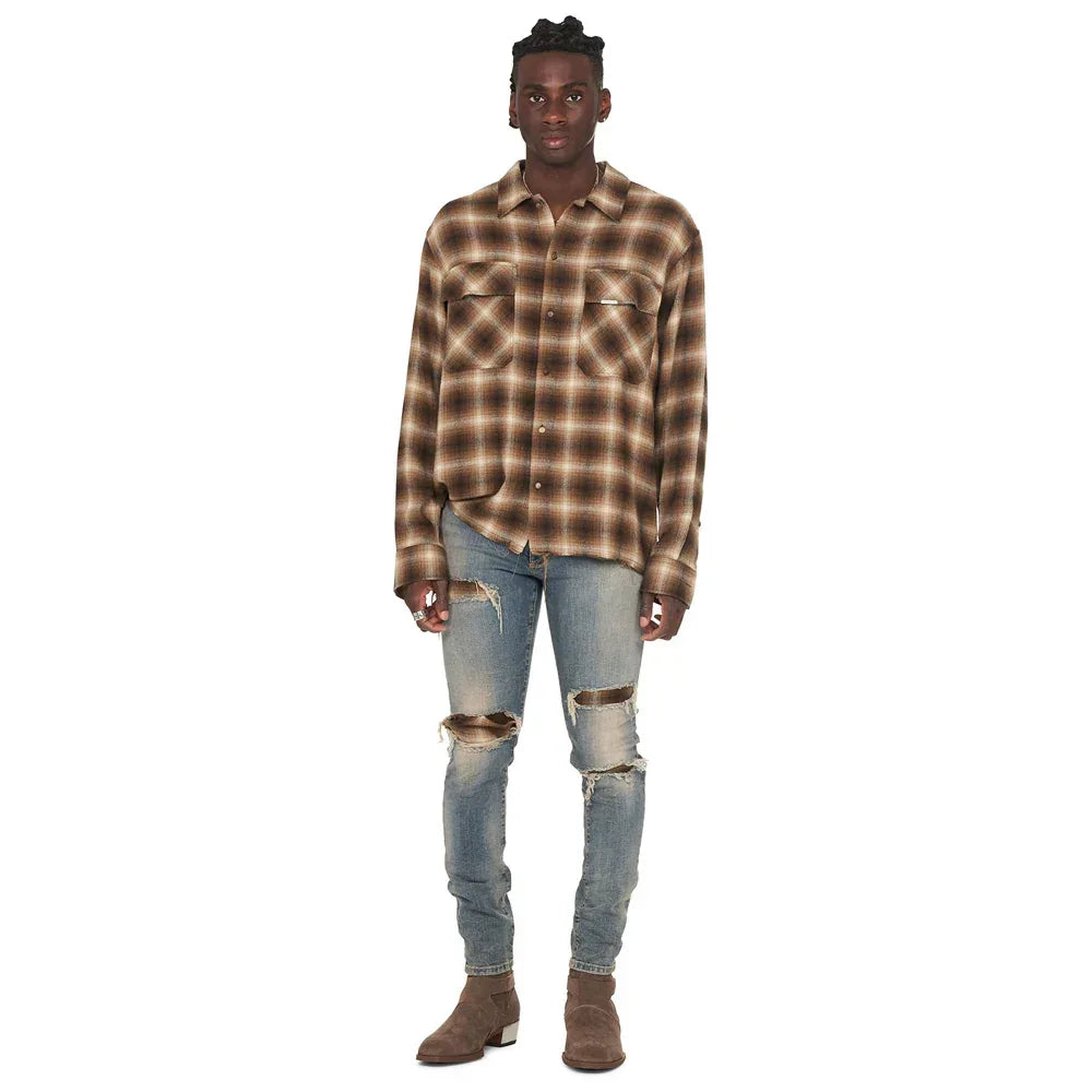 Underwork Tartan Denim - REPRESENT - VENTURER