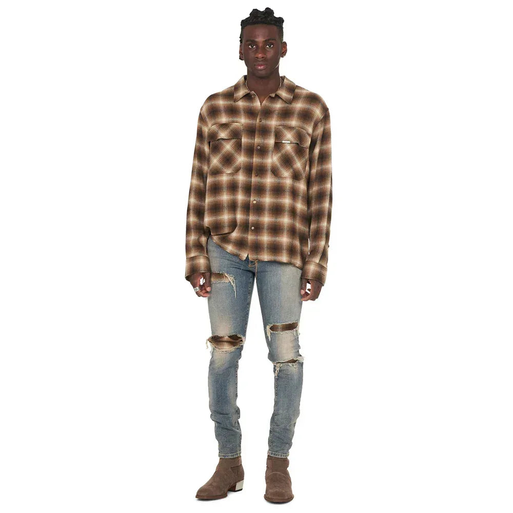 Underwork Tartan Denim - REPRESENT - VENTURER