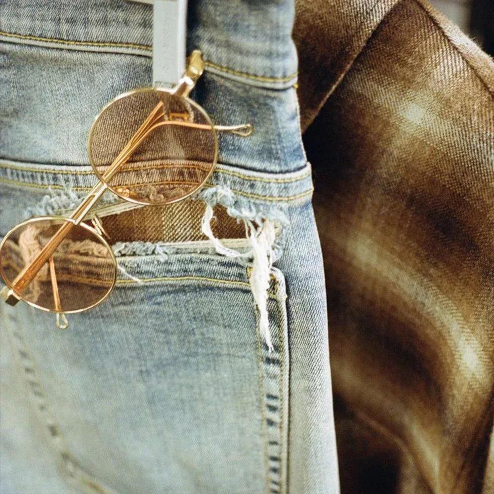Underwork Tartan Denim - REPRESENT - VENTURER