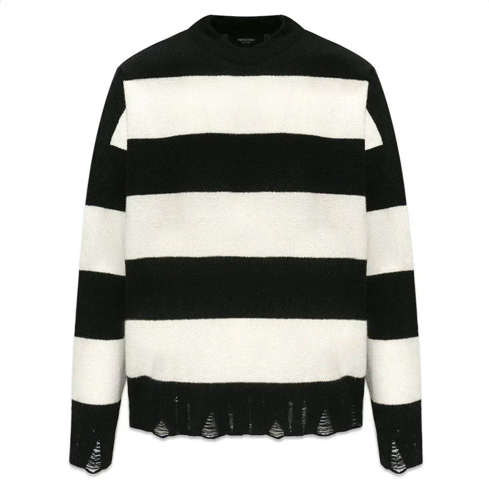 Stripe Knit Sweater - REPRESENT - VENTURER