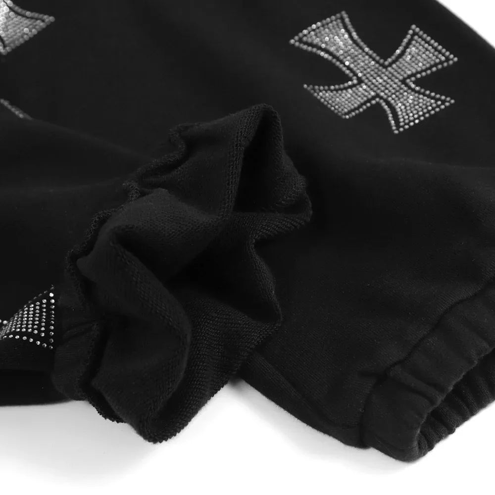 Cross Rhinestone Joggers - UNKNOWN LONDON - VENTURER