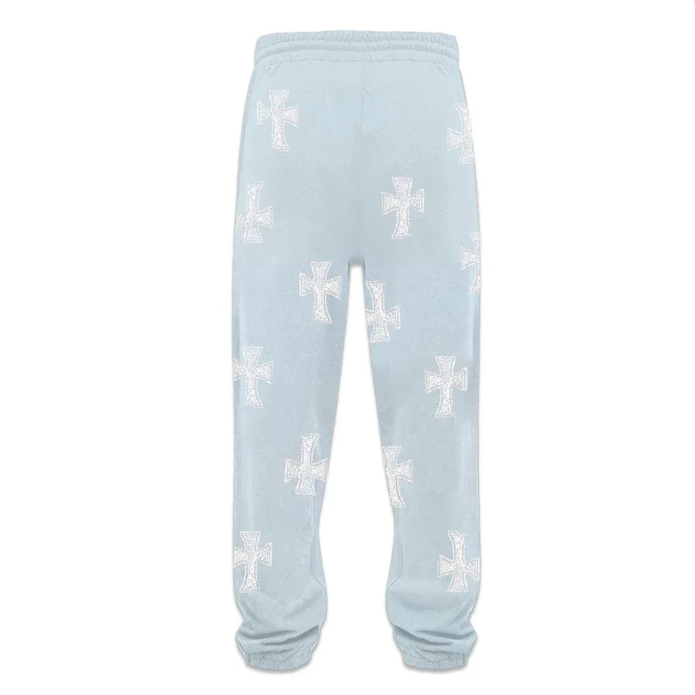 Cross Rhinestone Joggers - UNKNOWN LONDON - VENTURER