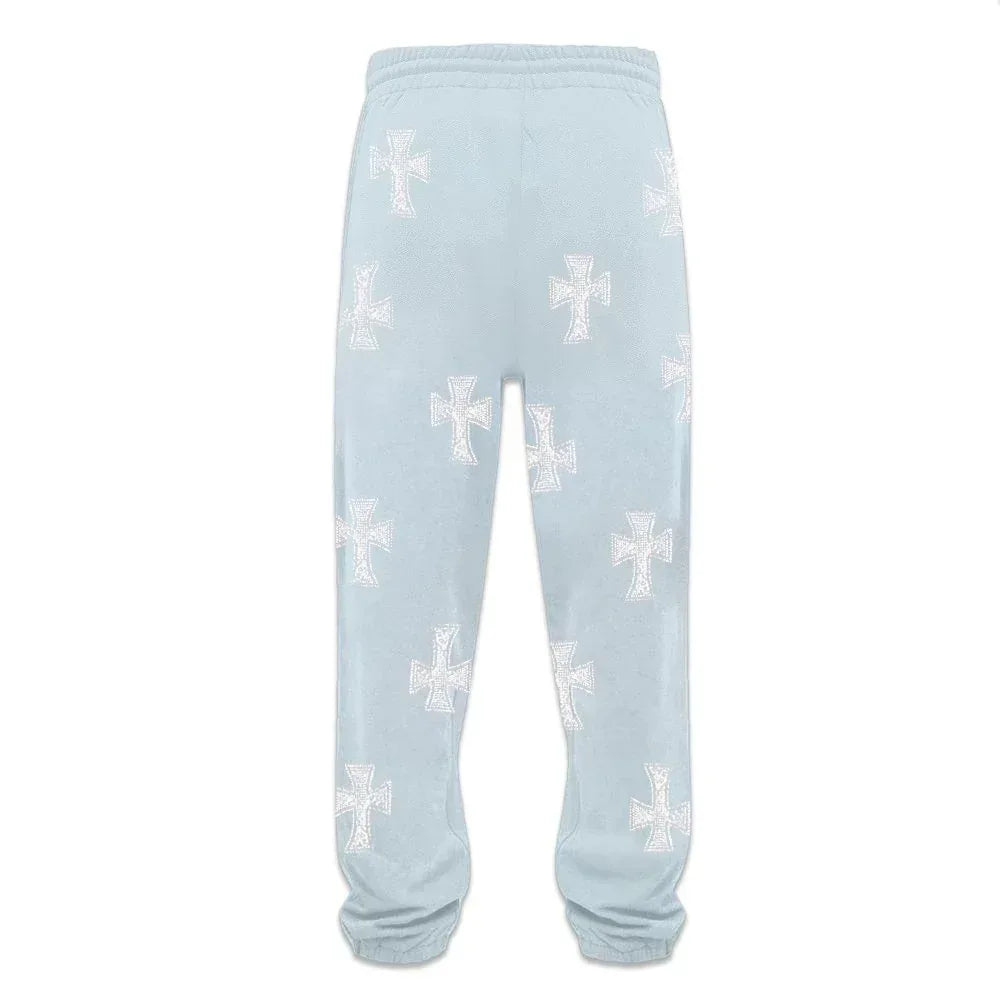 Cross Rhinestone Joggers - UNKNOWN LONDON - VENTURER