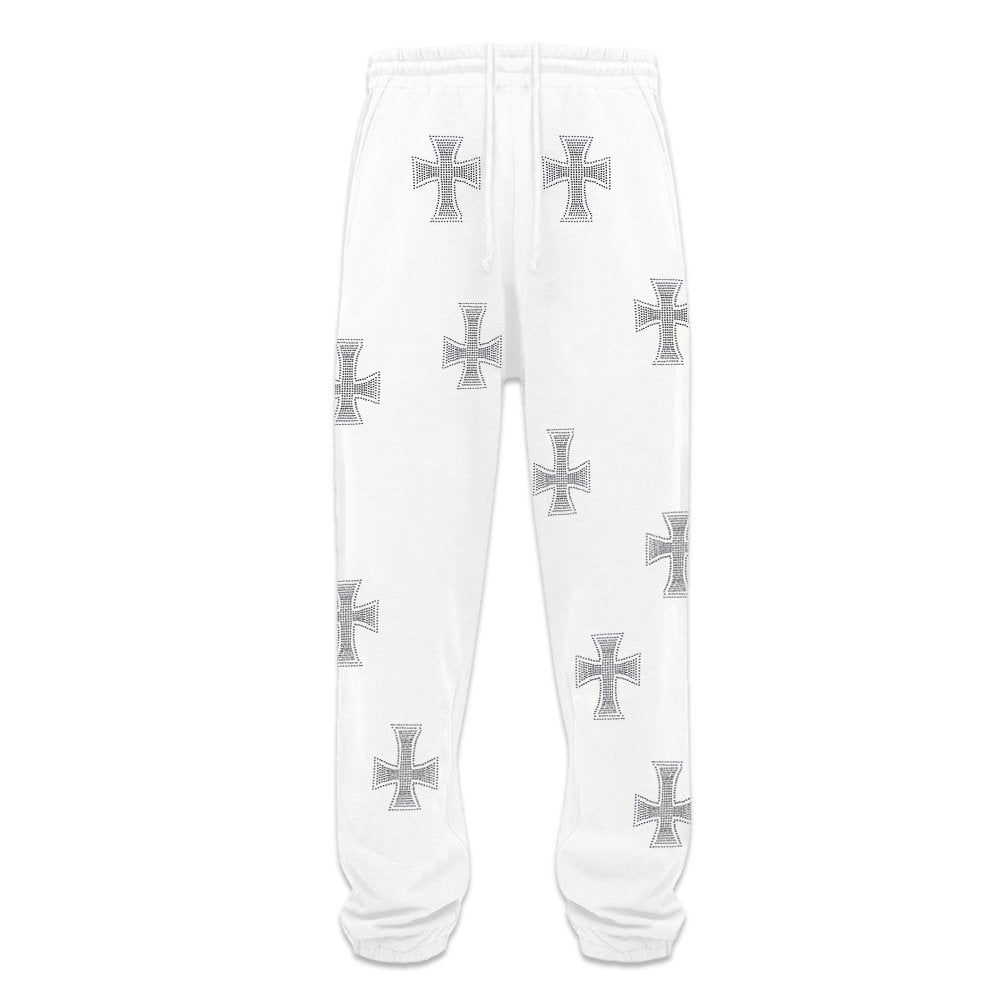Cross Rhinestone Joggers
