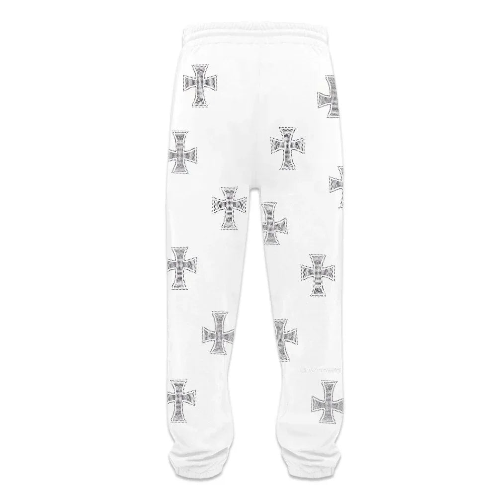 Cross Rhinestone Joggers - UNKNOWN LONDON - VENTURER