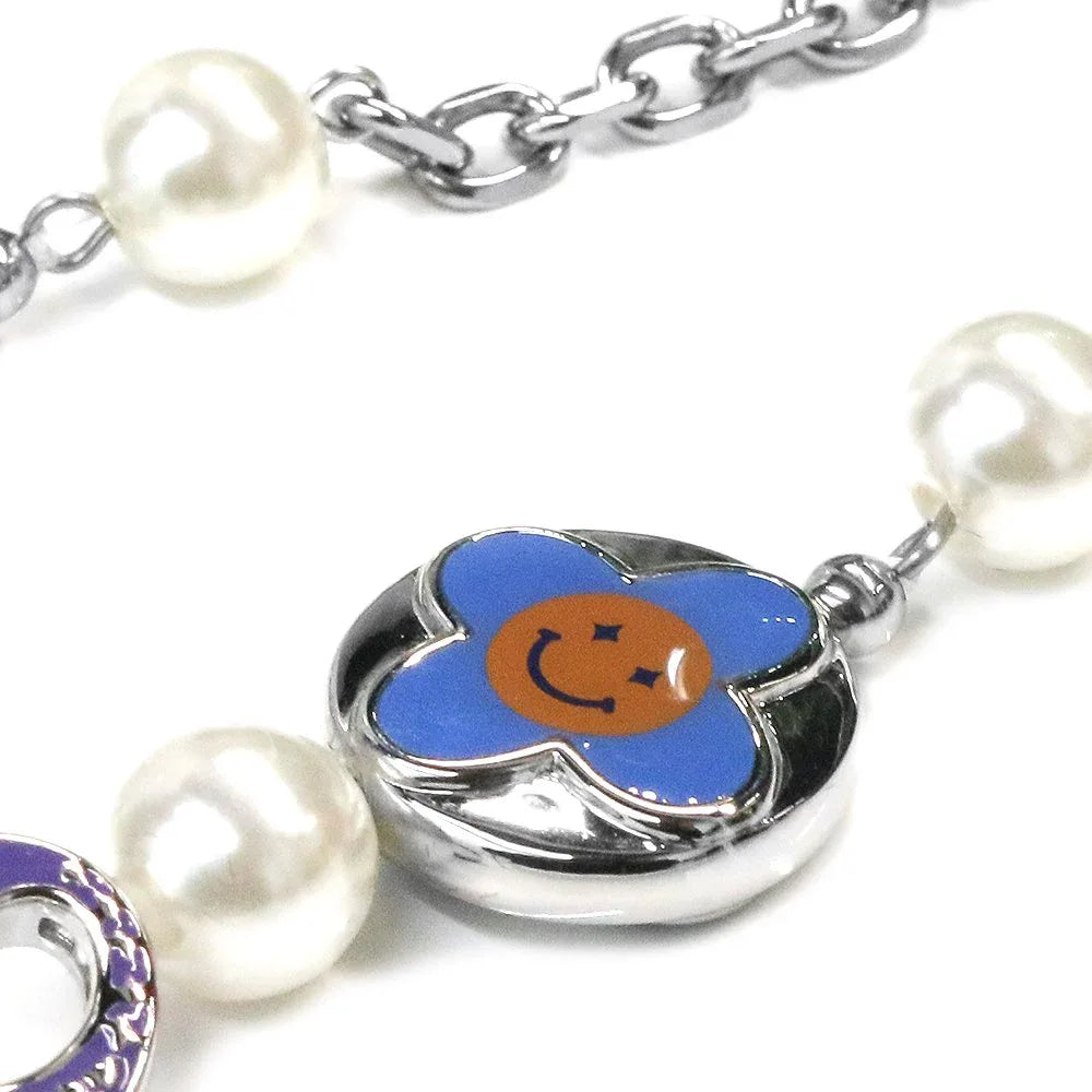 EVAE Cross Flower Smiley Necklace - EVAE MOB - VENTURER